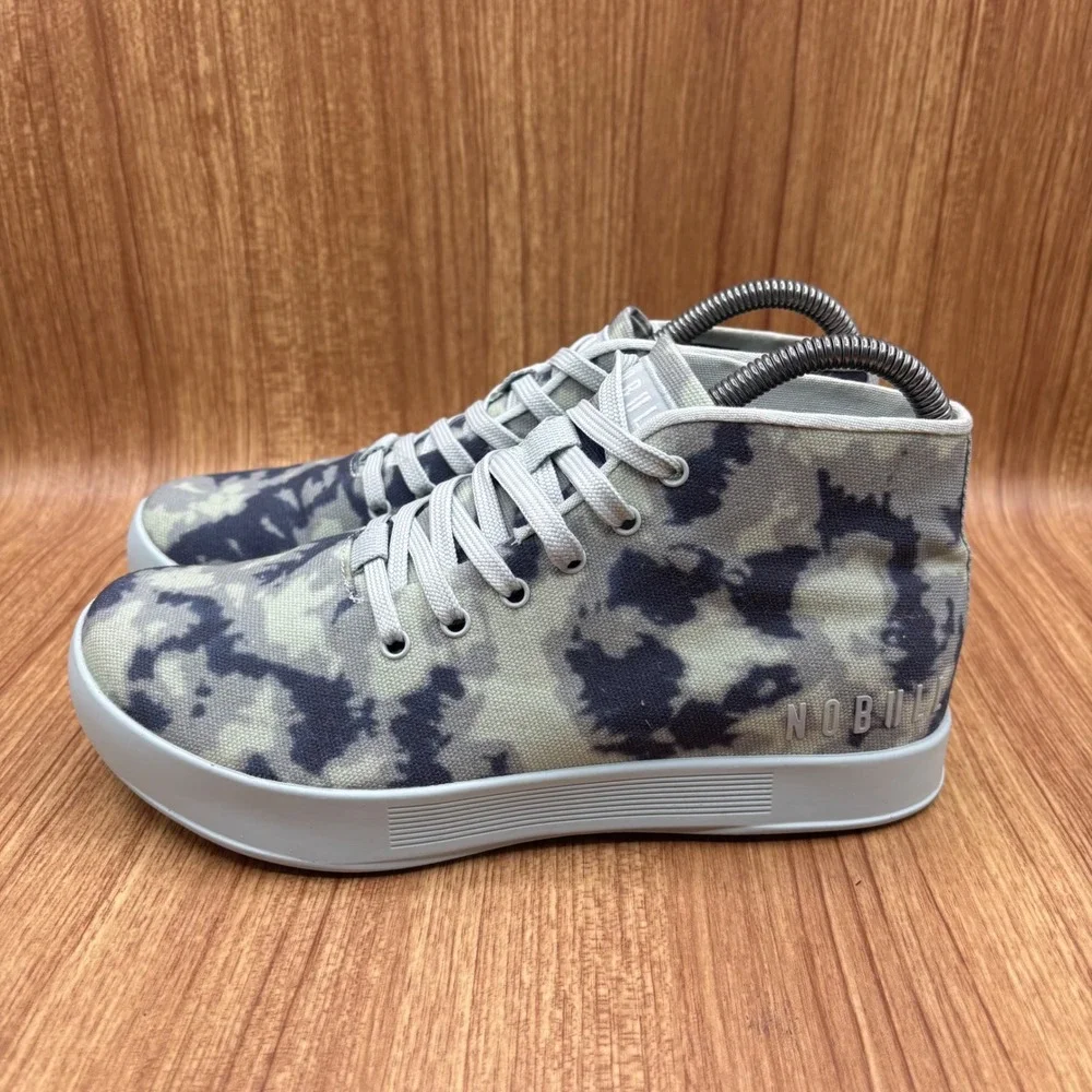 NOBULL High Top Canvas Trainers Women 7 Tie Dye Athletic Sneakers‎